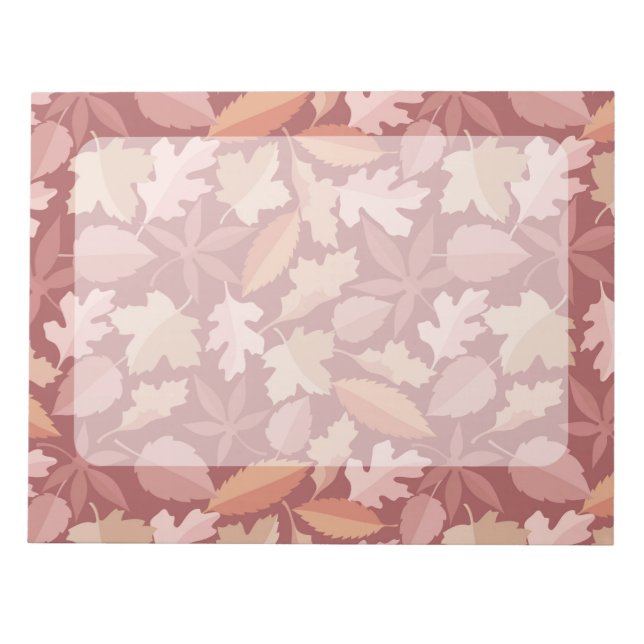 Marsala-Blätter Notizblock (Vorderseite)