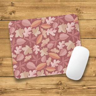 Marsala-Blattmuster Mousepad