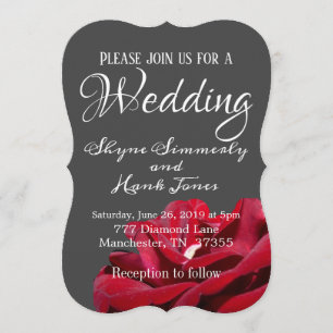 Marsala Bourgogne et Faire-part de mariage gris