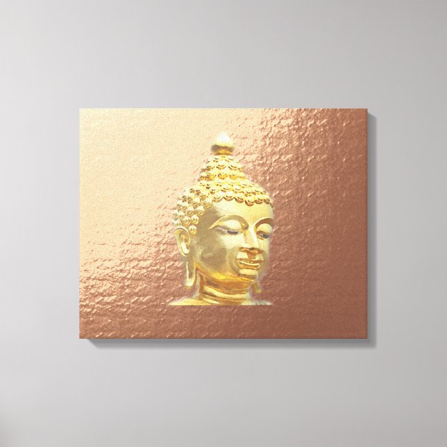 Marsala-Buddha Leinwanddruck (Vorderseite)