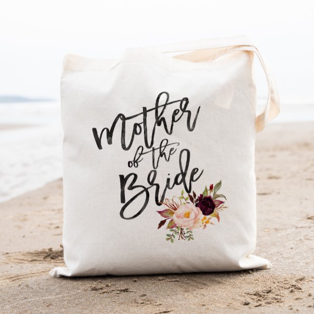 Marsala burgundy Floral Mutter der Braut Tragetasche (Von Creator hochgeladen)