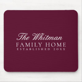 Marsala Family Zuhause Mousepad