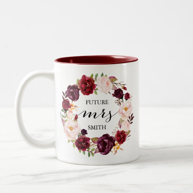 Marsala Floral Wedding Planning Mrs Coffee Tasse (Links)