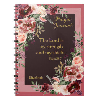 Marsala Pink Personalisiertes Gebetsblatt Notizblock
