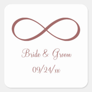 Marsala Quadratischer Aufkleber