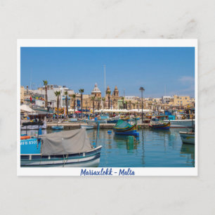 Marsaxlokk Postcard Postkarte
