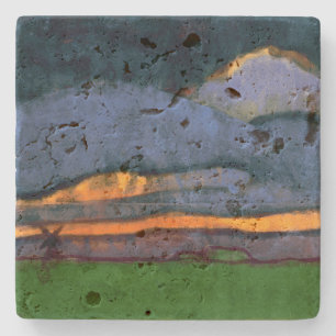 Marschaftslandschaft mit einer Mühle   Emil Nolde  Steinuntersetzer