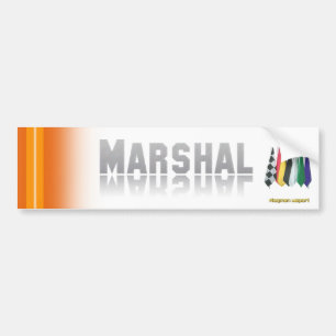 "Marschall 2" durch Fahnenträger Autoaufkleber