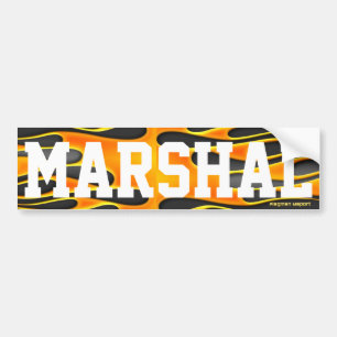 "Marschall" durch Fahnenträger Autoaufkleber