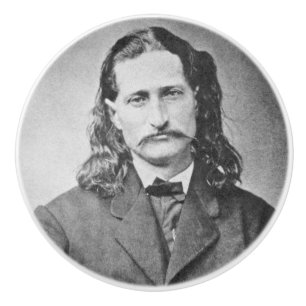 Marschall Wild Bill Hickok Old West Revolverheld Keramikknauf