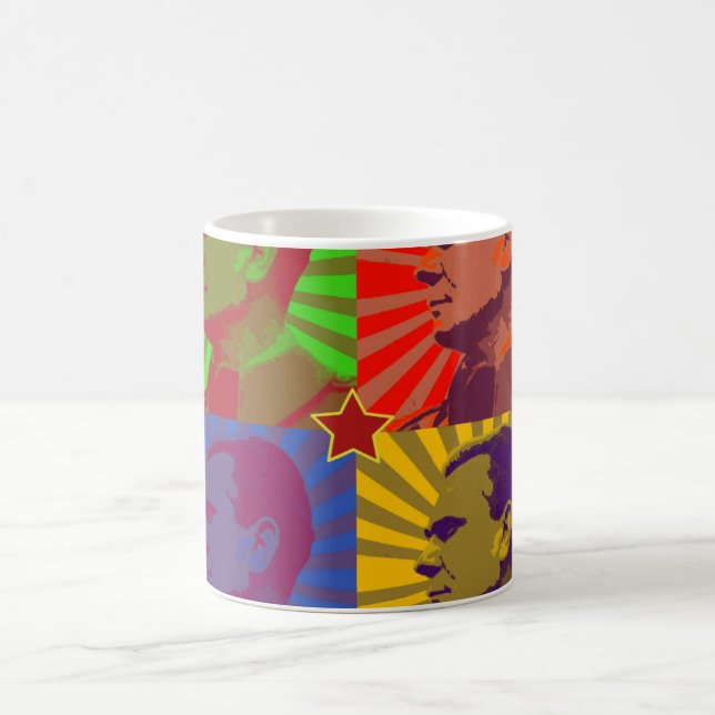 MARSCHALLtito-POP-KUNST-PORTRÄT Kaffeetasse (Mittel)