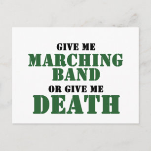 Marschband oder Tod Postkarte