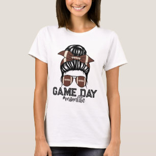 Marschierende Nd Footll Spiel Tages Unordentliche T-Shirt