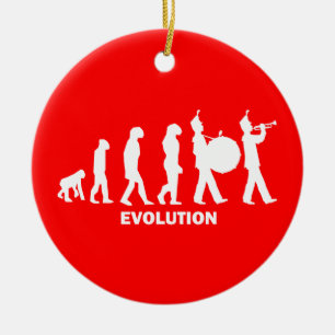 marschierendes Band der Evolution Keramikornament