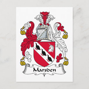 Marsden Familienwappen Postkarte