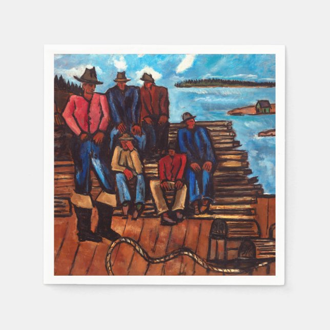 Marsden Hartley Lobster Fishermen Serviette (Vorderseite)