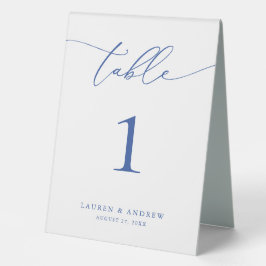 Marseille Bleu Minimalistisch Wedding | Event Cust Tischaufsteller