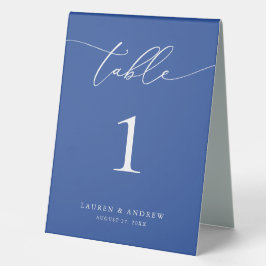 Marseille Bleu Minimalistisch Wedding | Event Cust Tischaufsteller