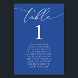 Marseille Bleu Minimalistische Tischnummer<br><div class="desc">Schön,  elegant,  modern und minimalistisch,  Tischnummer-Karte. Vollständig anpassbar. **BITTE BEACHTEN SIE: Um zu bestellen,  passen Sie einfach Ihre Tischnummer und Namen an. Fügen Sie dann jede Nummer einzeln in Ihren Warenkorb. Karo raus,  wenn du fertig bist.</div>