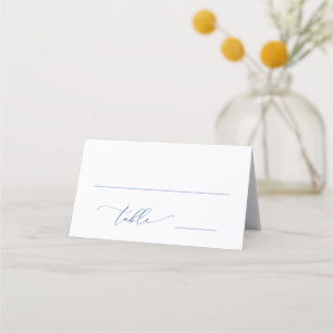 Marseille Bleu und White 2 Wedding Tischnummer Platzkarte
