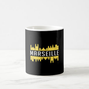 Marseille City Skyline Cityscape Funny Gift Idee Kaffeetasse
