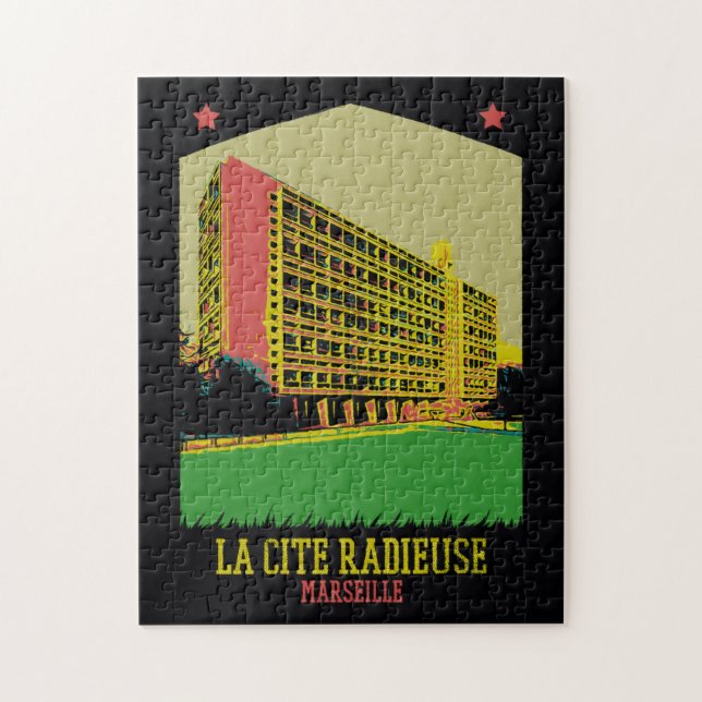 Marseille France, Cité Radieuse von Le Corbusier (Vertikal)