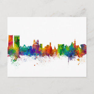 Marseille France Skyline Postkarte