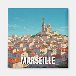 Marseille France Travel Magnet