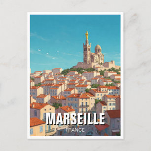 Marseille France Travel Postkarte