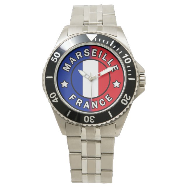 Marseille Frankreich Armbanduhr (Vorderseite)