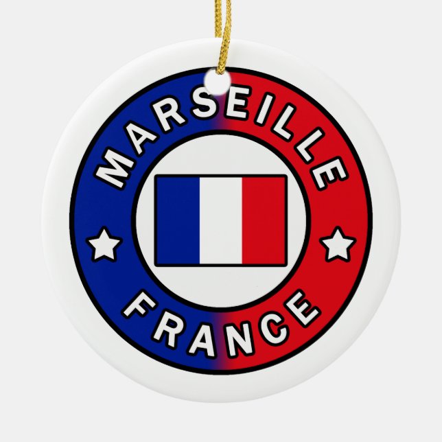 Marseille Frankreich Keramik Ornament (Vorne)
