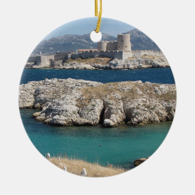 Marseille Frankreich Keramik Ornament (Vorne)