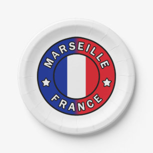 Marseille Frankreich Pappteller