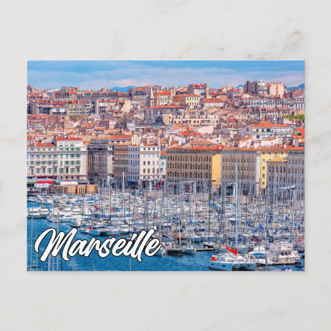 Marseille, Frankreich Postkarte (Vorderseite)