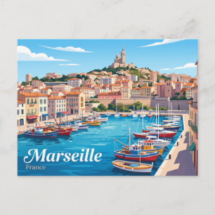 Marseille Frankreich Postkarte
