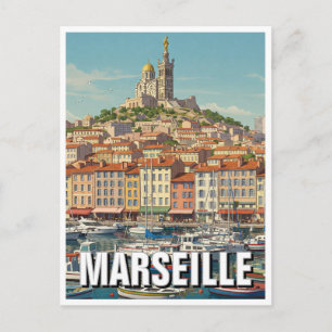 Marseille Frankreich Reise Postkarte