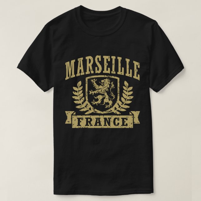 Marseille Frankreich T-Shirt (Design vorne)