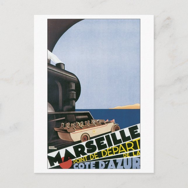 Marseille Point de Dpart del Cote / Azur Postkarte (Vorderseite)