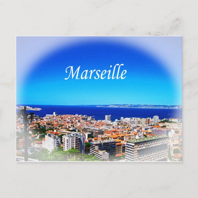 Marseille Postkarte (Vorderseite)