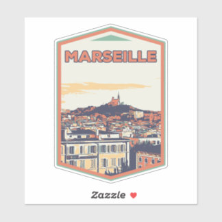 Marseille Stadt Frankreich ist meine stolze Heimat Aufkleber