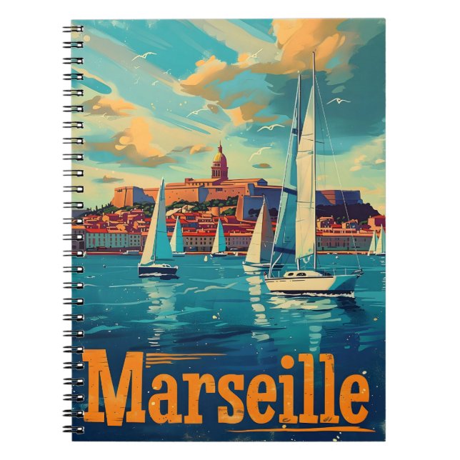 Marseille Sunshine: Segeln im Mittelmeer Notizblock (Vorderseite)