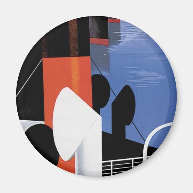 Marseilles Poster Magnet (Vorne)