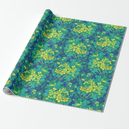 Marsh Marigold Wildblumen Gelbe Blumenmuster Geschenkpapier