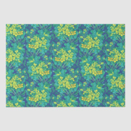 Marsh Marigold Wildblumen Gelbe Blumenmuster Seidenpapier