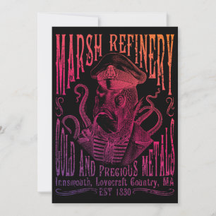 Marsh Refining Company Innsmouth Lovecraft Einladung