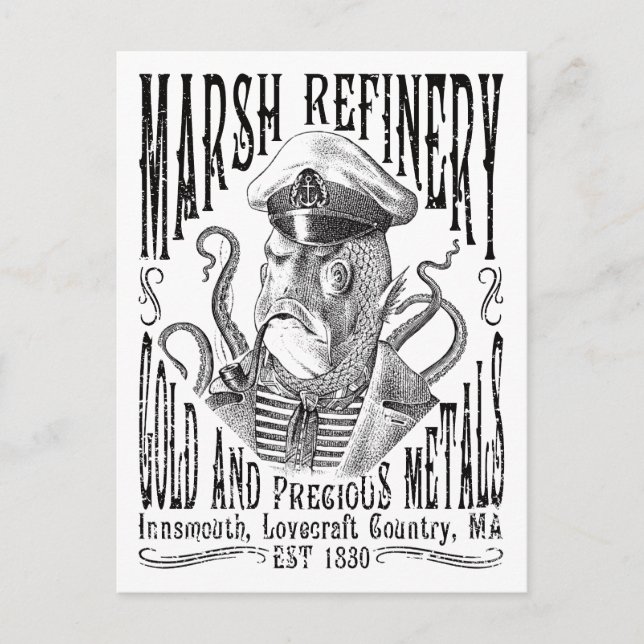 Marsh Refining Company Innsmouth Lovecraft Postkarte (Vorderseite)