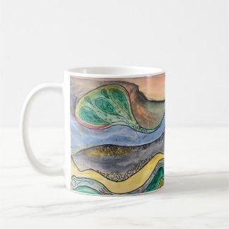 Marsh Watercolor auf Kaffee-Tasse Kaffeetasse