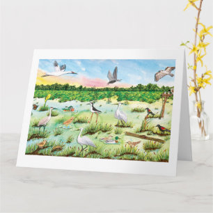 Marsh Wetlands Faltkarte Karte