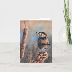 Marsh Wren Fine Art Jedem Anlass Karte