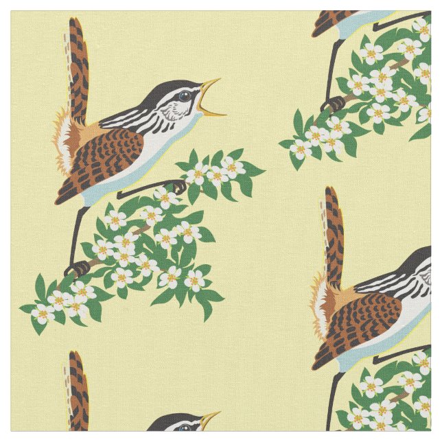 Marsh wren songbird stoff (Nahaufnahme)